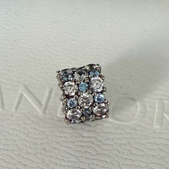 Pandora Jewelry - Pandora Silver Charm with Blue Accents